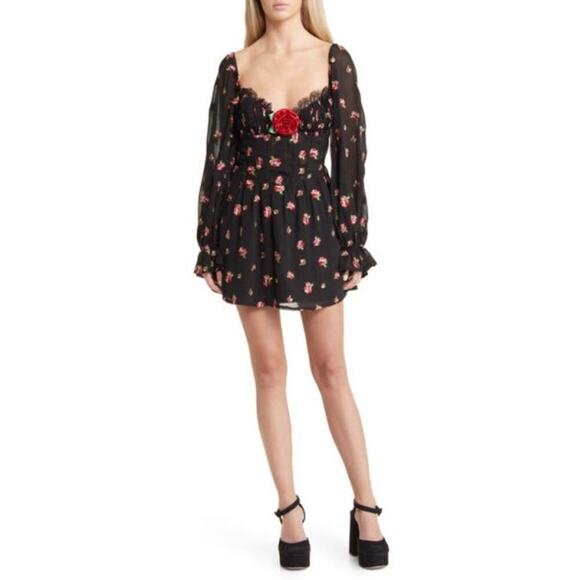 For Love & Lemons Rosebud Lace Corset Minidress - Picture 3 of 6